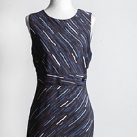 KENNETH COLE Mixed print Dress, Size L - Picture 1 of 8